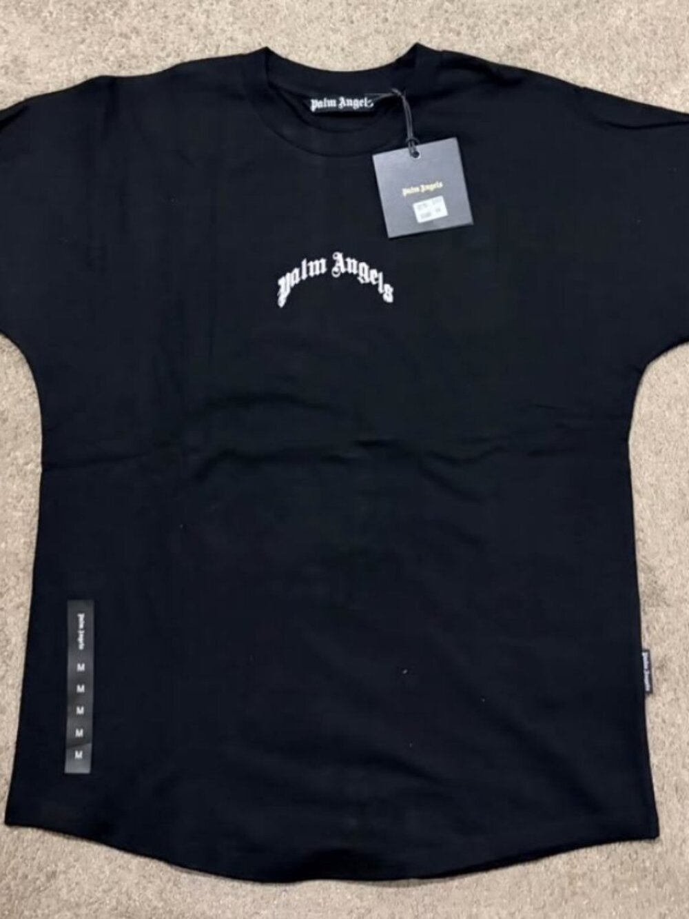 SALE!!!   PALM ANGEL'S HQ BLACK LOGO PRINT TEE NWT Men's Medium